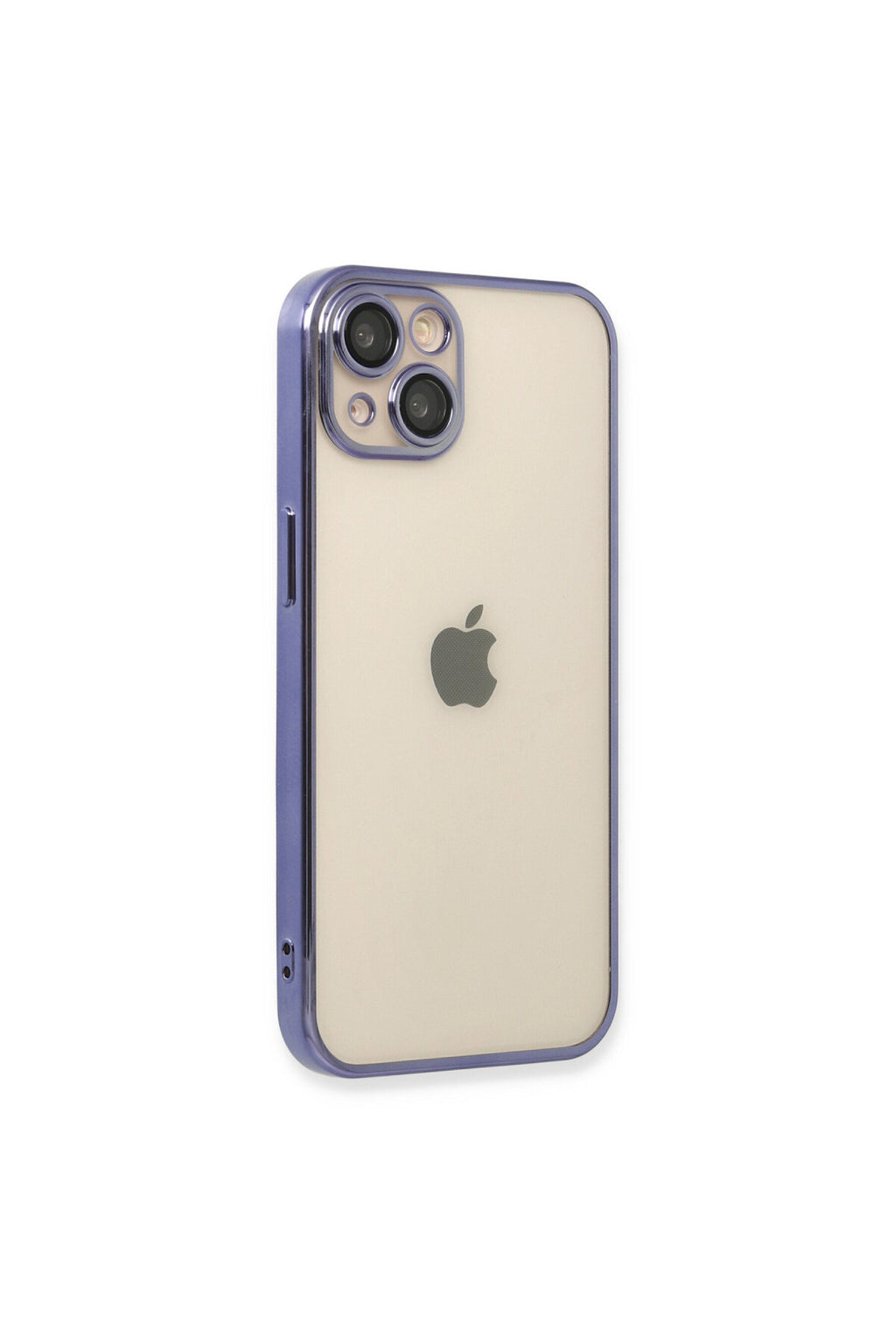 Apple iPhone 14 Uyumlu Kılıf Lensli Silikon - Mor
