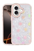 Apple iPhone 16 Uyumlu Lumi Desenli Kapak - Pembe