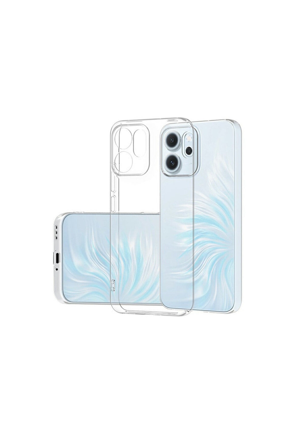 Oppo Reno 14F Uyumlu Kılıf Lüx Şeffaf Silikon
