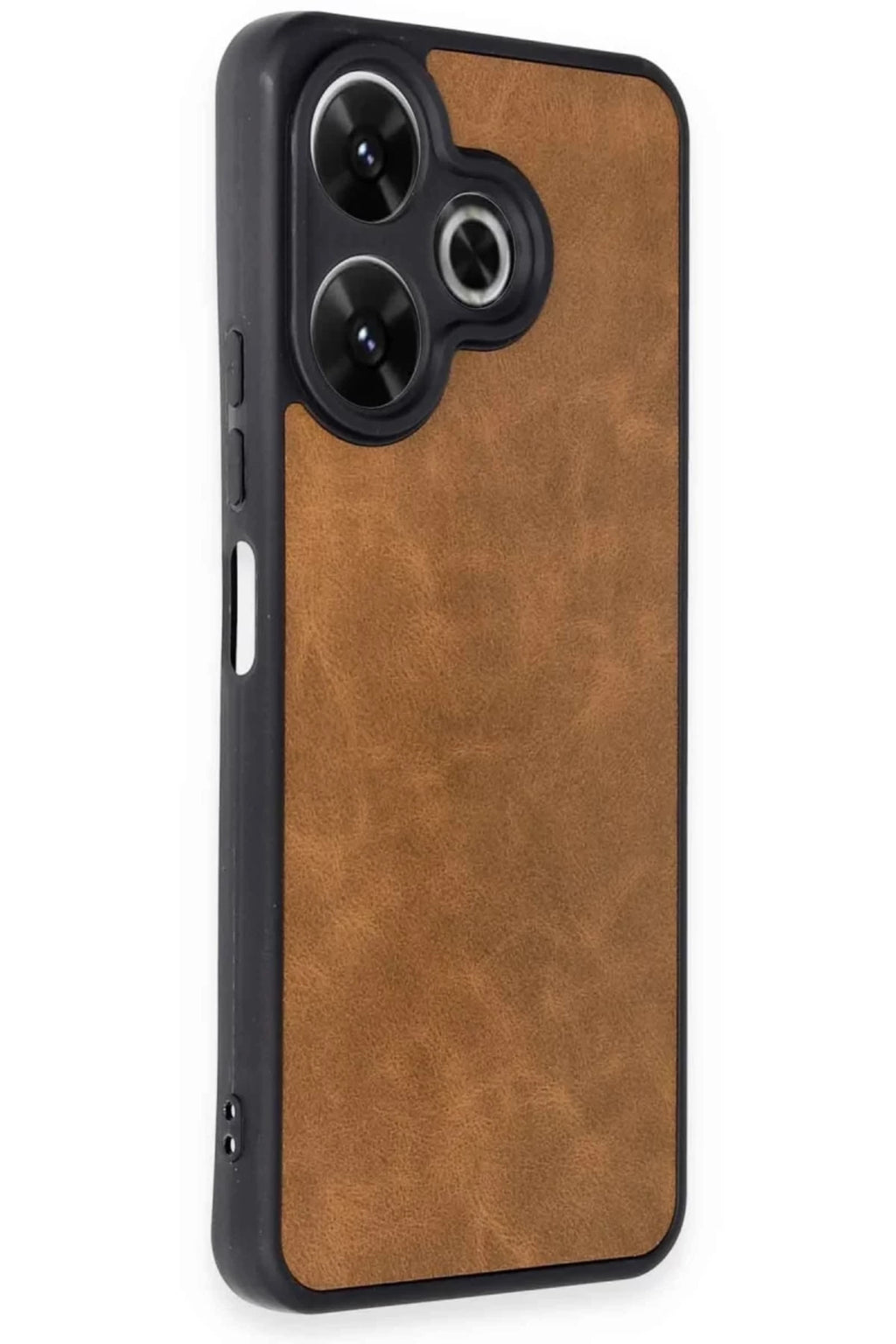 Xiaomi Redmi 13 4G Uyumlu Kılıf Aras Deri Kapak - Taba