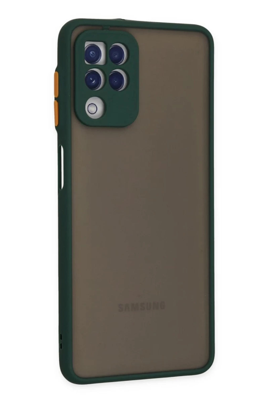 Samsung Galaxy A22 Uyumlu Kılıf Montreal Silikon Kapak - Yeşil
