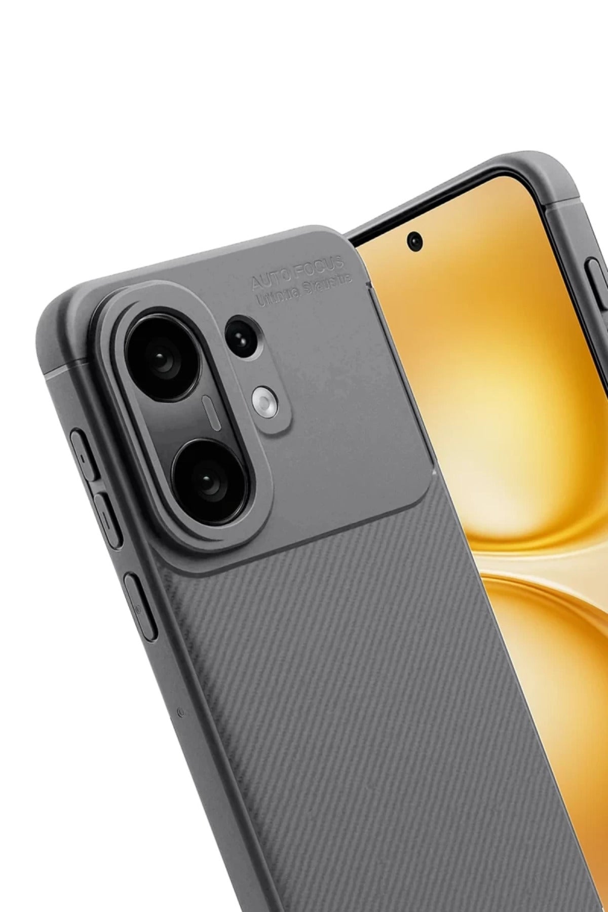 Vivo X200 FE Uyumlu Auto Focus Karbon Kapak -Gri