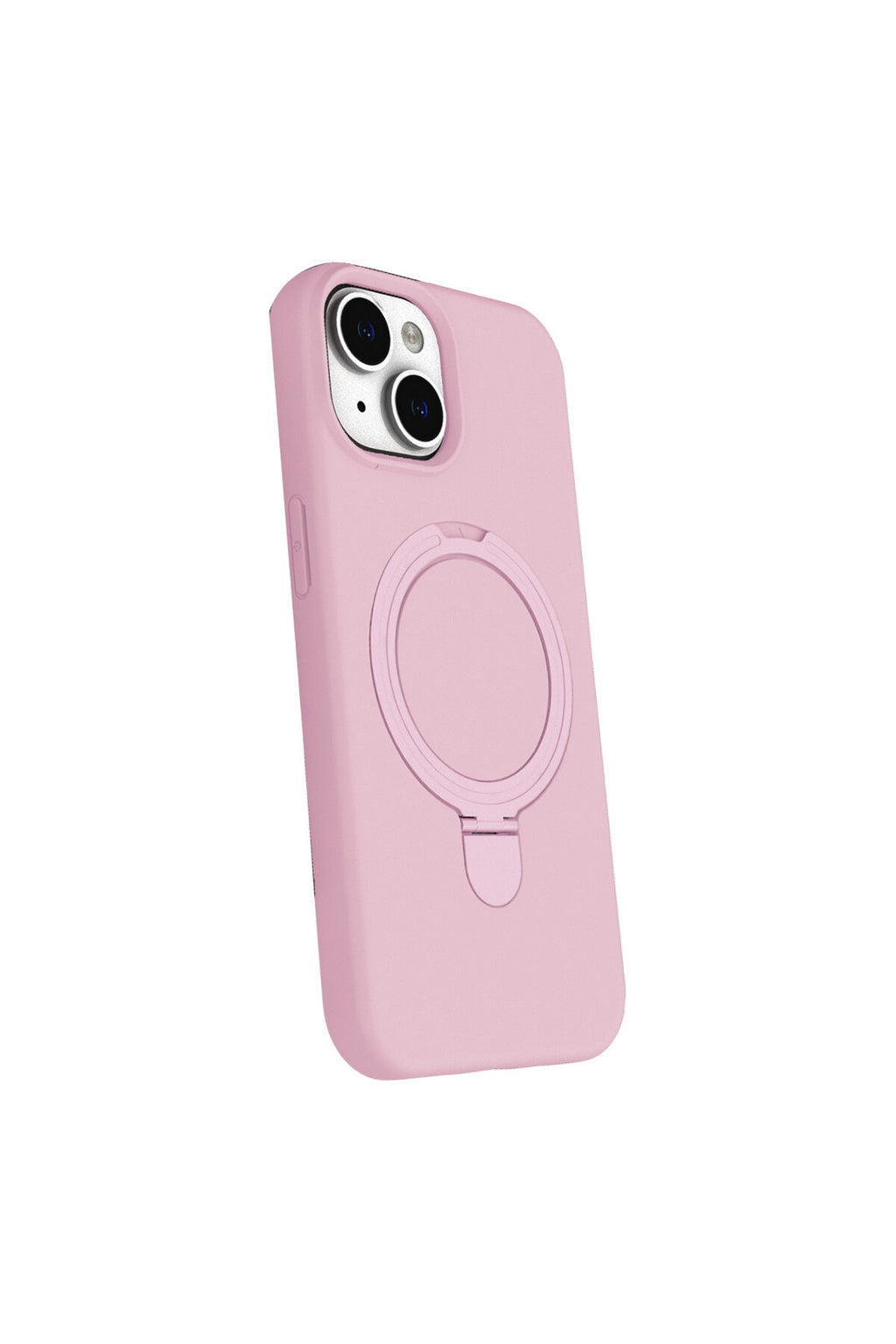 Apple iPhone 14 Uyumlu Regal Magsafe Standlı Kapak - Açık Pembe