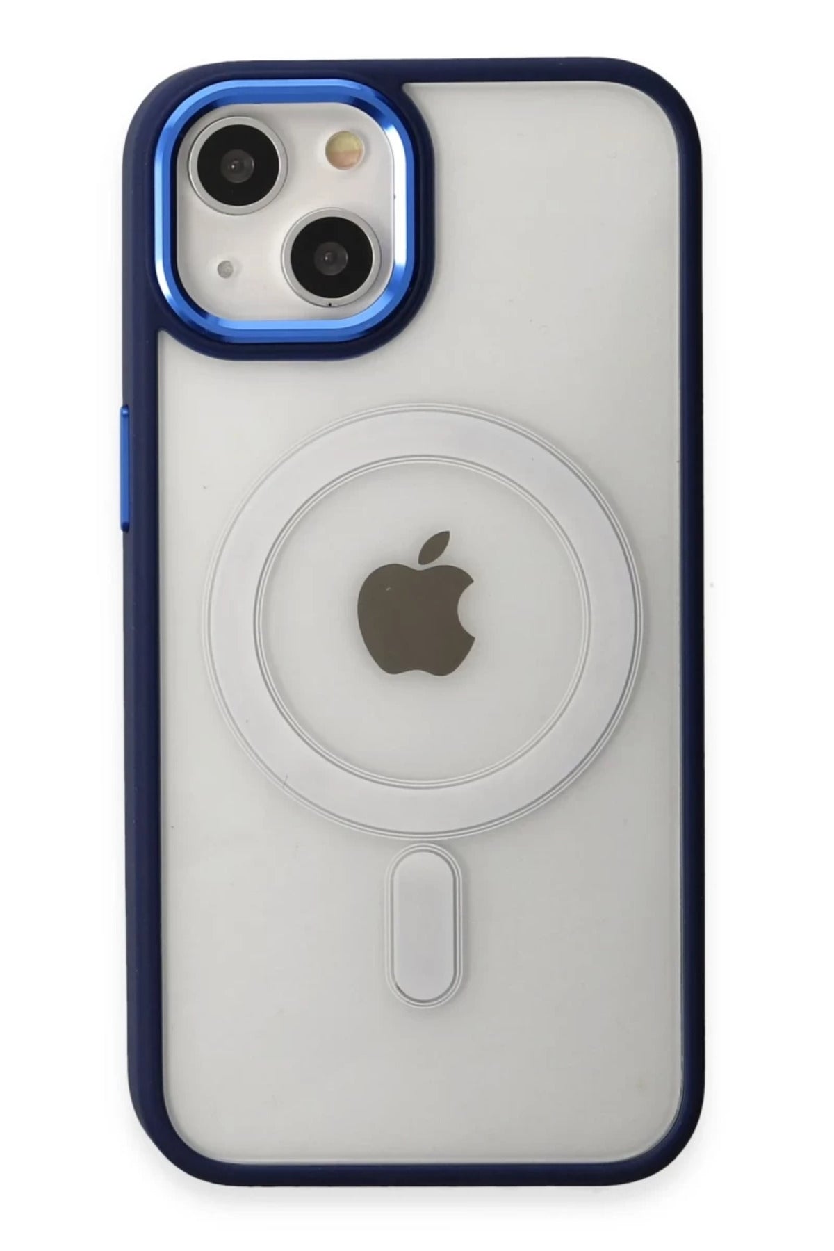Apple iPhone 15 Pro Uyumlu Kılıf Room Magneticsafe Silikon - Lacivert