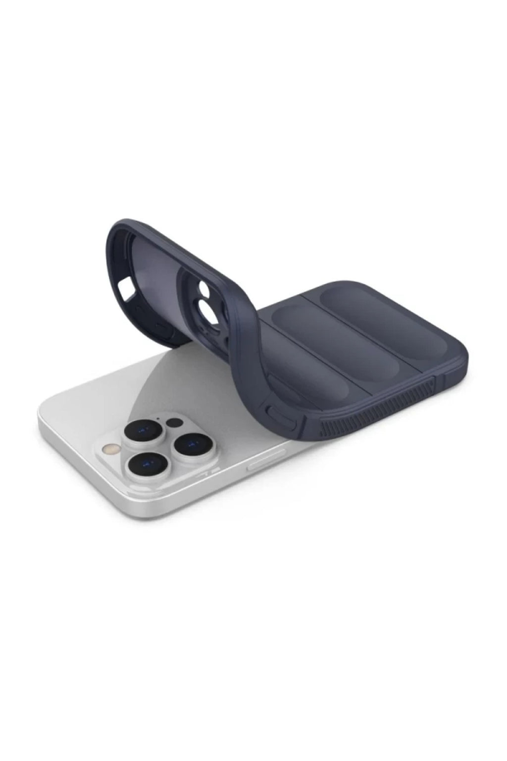 Apple iPhone 16 Pro Uyumlu Kılıf Optimum Silikon - Lacivert