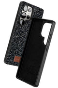 Onegif Samsung Galaxy S25 Ultra Uyumlu Bright Simli Kapak - Siyah