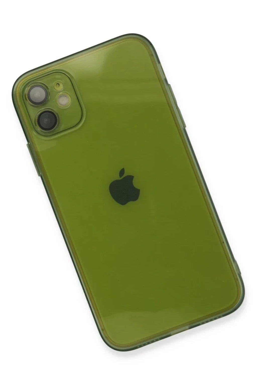 Apple iPhone 12 Uyumlu Kılıf Fly Lens Silikon - Yeşil