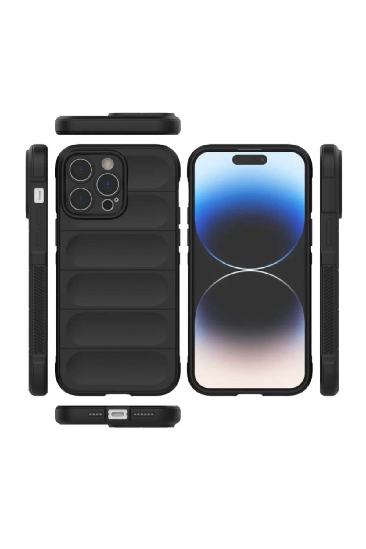 Apple iPhone 16 Pro Max Uyumlu Kılıf Optimum Silikon - Siyah