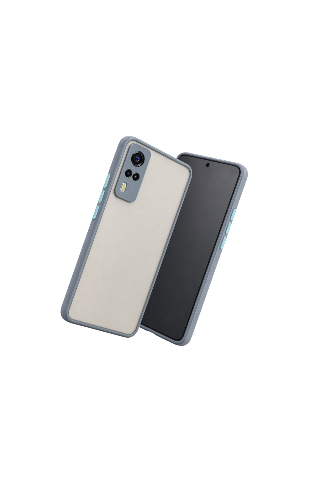 Vivo Y53S Uyumlu Kılıf Montreal Silikon Kapak - Gri
