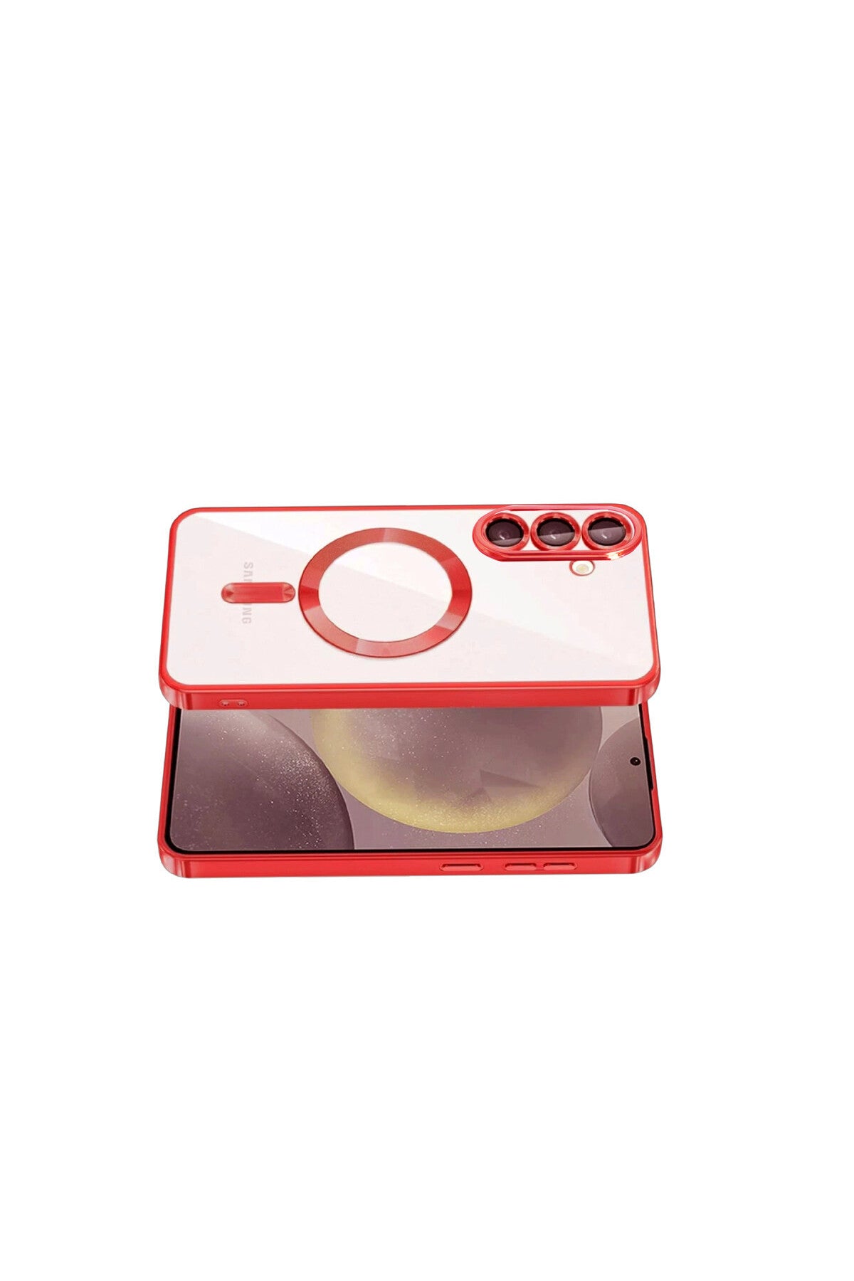 Samsung Galaxy S26 Uyumlu Kross Magneticsafe Kapak - Kırmızı