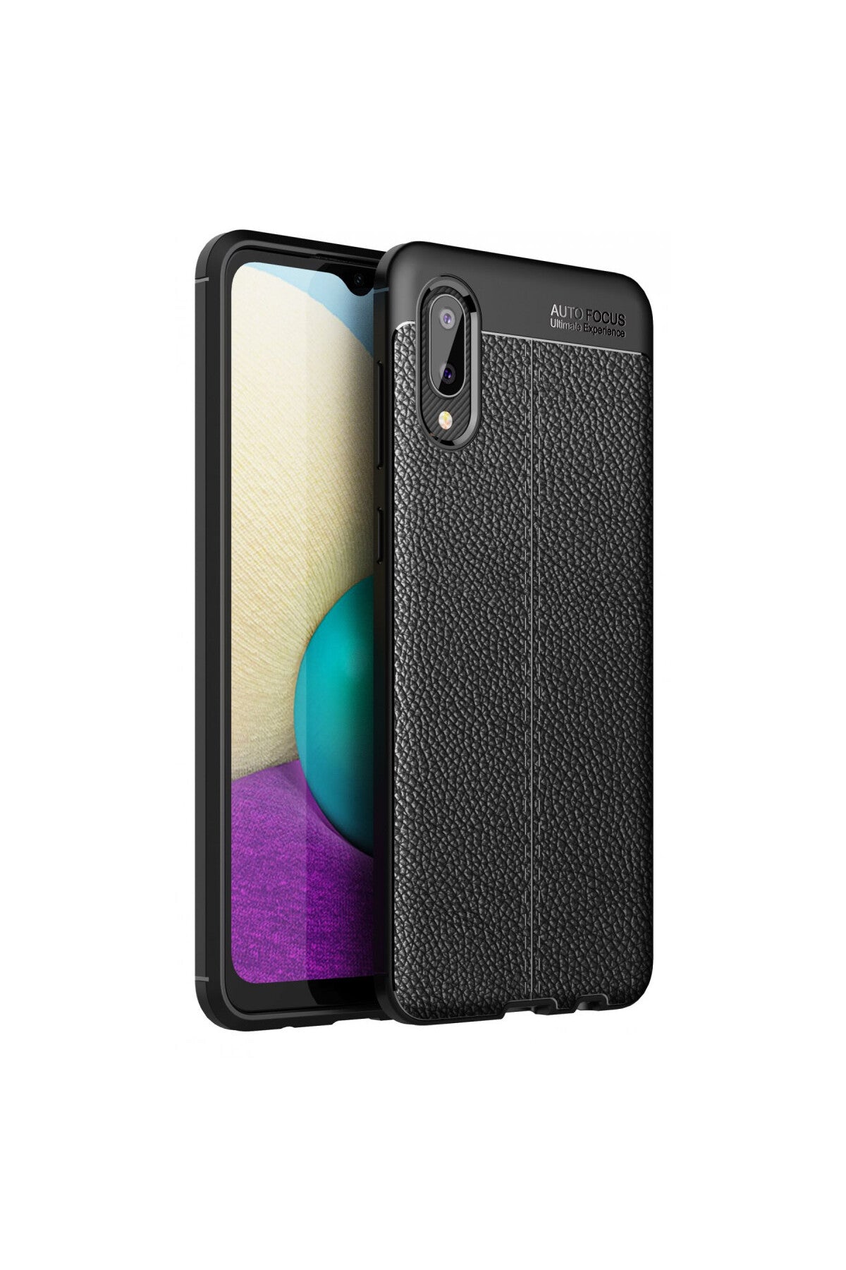 Samsung Galaxy A02 Uyumlu Kılıf Auto Focus Kapak - Siyah