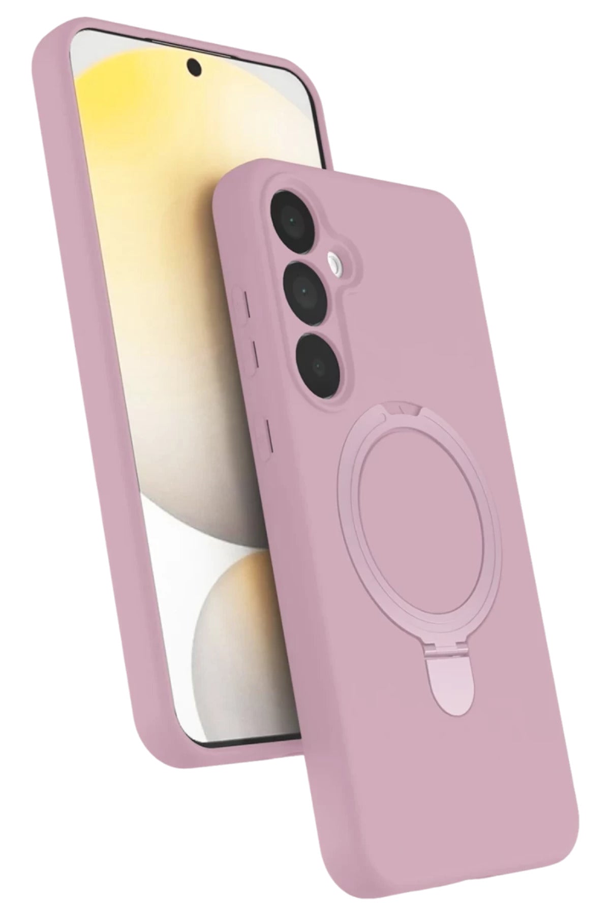 Samsung Galaxy A16 5G Uyumlu Regal Magsafe Standlı Kapak - Açık Pembe