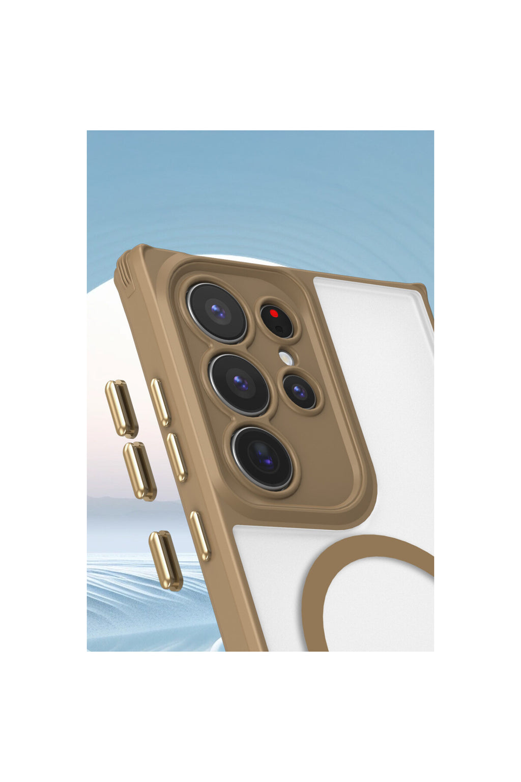 Samsung Galaxy S23 Ultra Uyumlu Kılıf Enka Magsafe Silikon Kılıf - Titan Gri