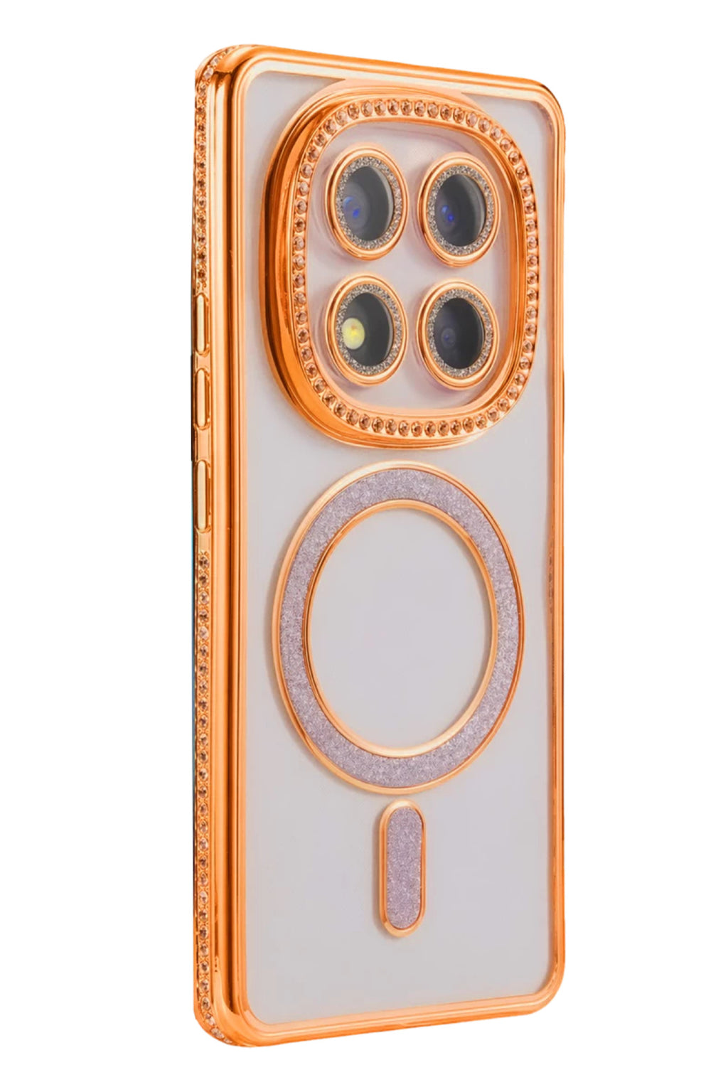 Xiaomi Redmi Note 15 4G Uyumlu Joke Simli Magneticsafe Kılıf - Turuncu