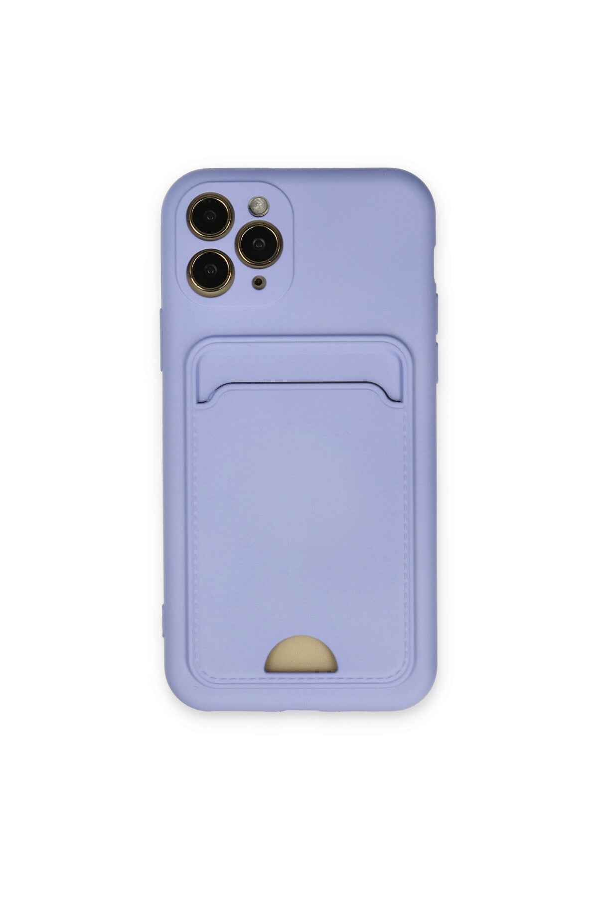 Apple iPhone 11 Pro Uyumlu Kılıf Kelvin Kartvizitli Silikon - Lila