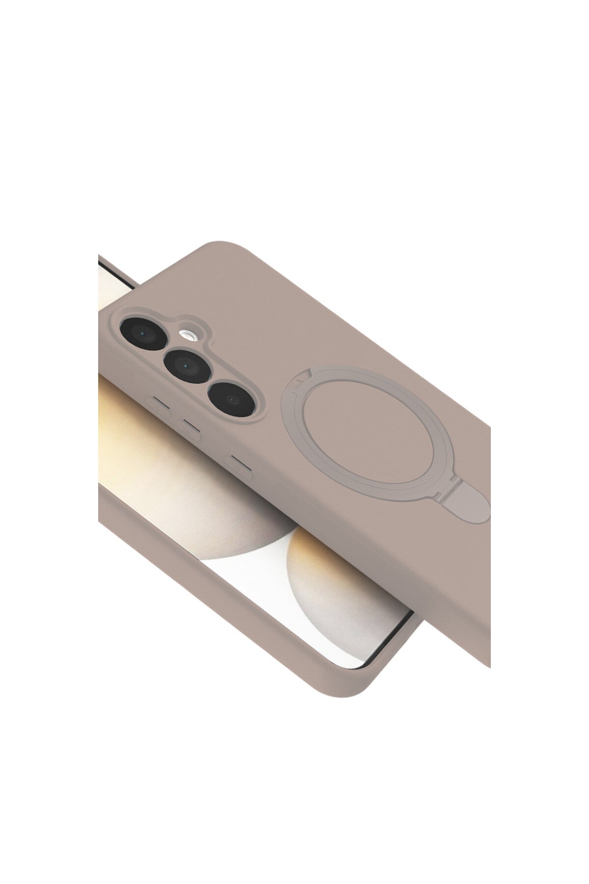 Samsung Galaxy A25 5G Uyumlu Regal Magsafe Standlı Kapak - Çöl Titanyum