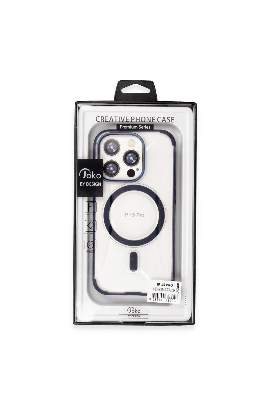 Joko Apple iPhone 15 Pro Max Uyumlu Hilton Magsafe Kapak - Siyah