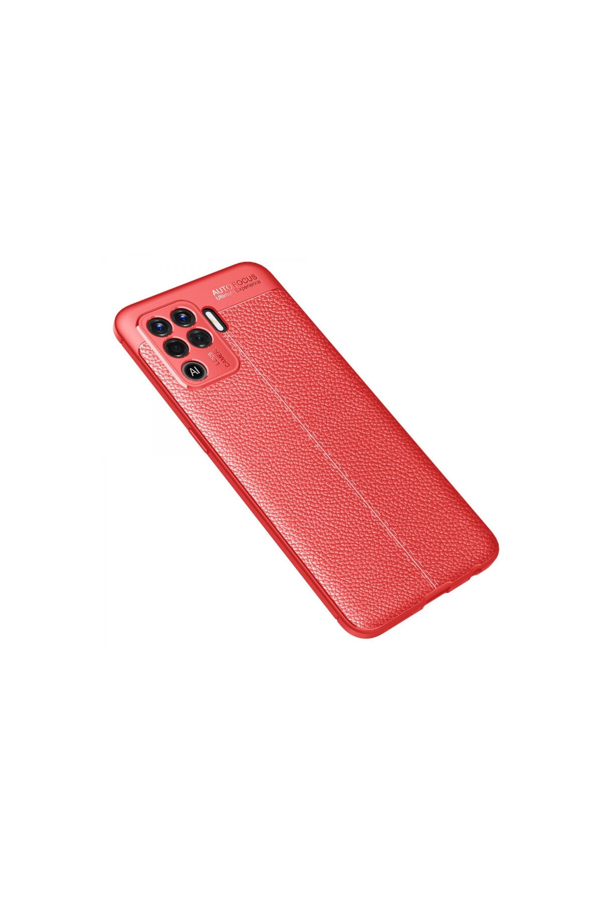 Oppo Reno 5 Lite Uyumlu Kılıf Auto Focus Kapak - Kırmızı