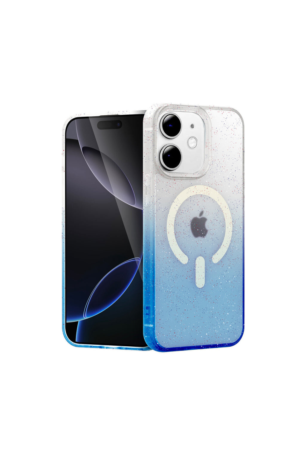Apple iPhone 12 Uyumlu Pummel Shiny Magsafe Kapak - Mavi