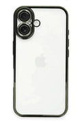 Apple iPhone 16 Plus Uyumlu Kılıf Lensli Silikon - Yeşil