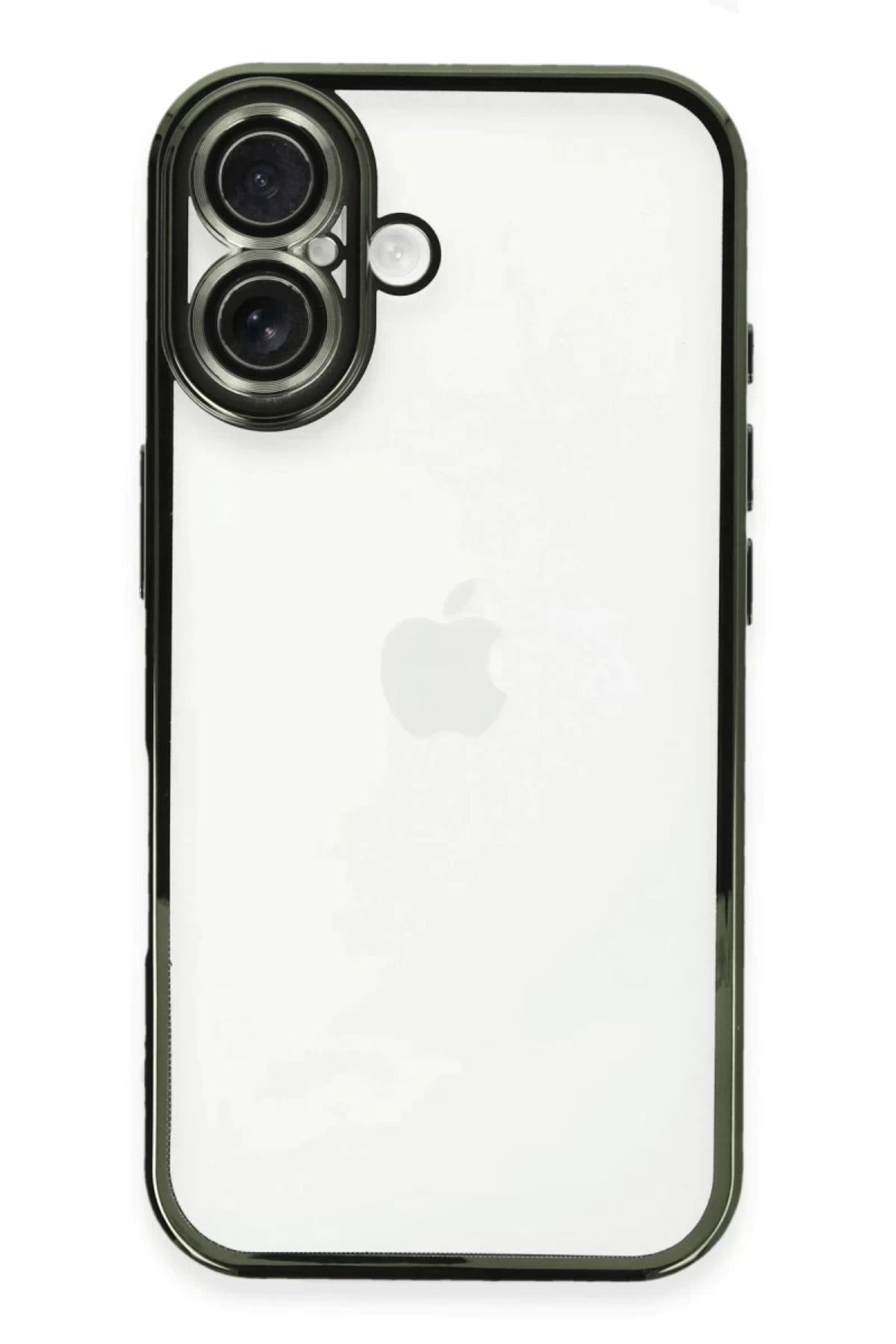Apple iPhone 16 Plus Uyumlu Kılıf Lensli Silikon - Yeşil