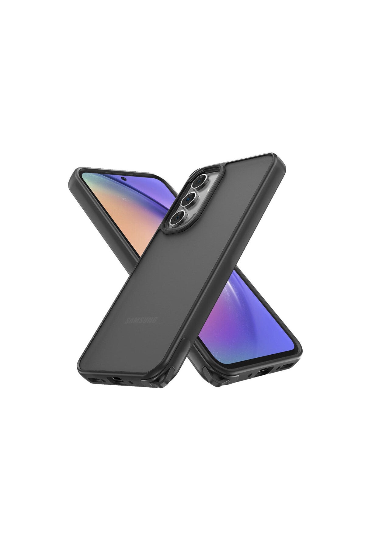 Samsung Galaxy A14 4G Uyumlu Kılıf Elegant Kapak - Siyah