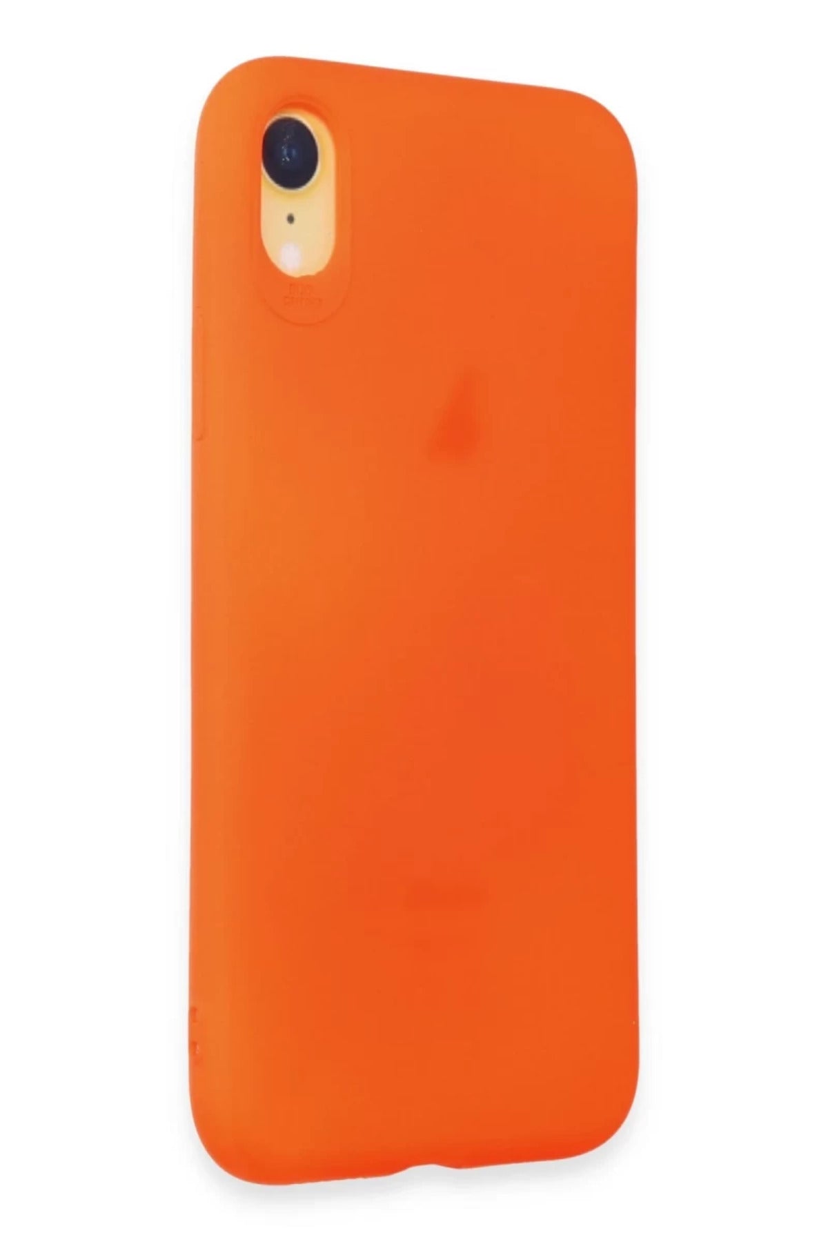 Apple iPhone XR Uyumlu Kılıf First Silikon - Parlak Turuncu