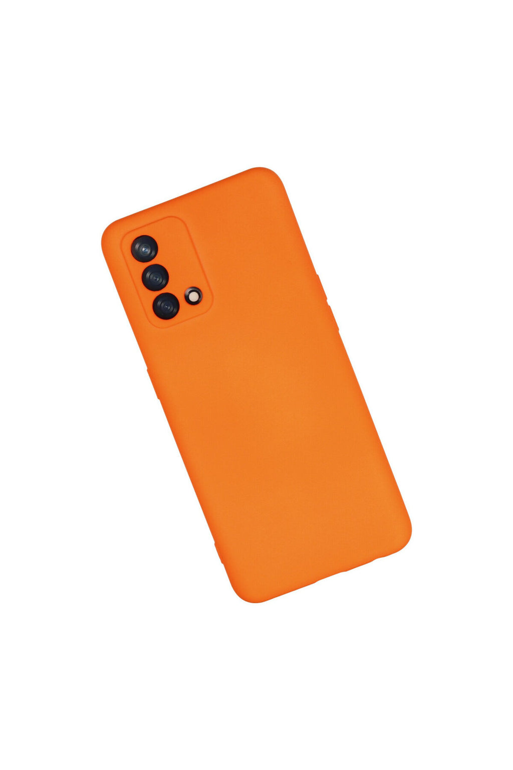 Oppo A74 4G Uyumlu Kılıf Nano içi Kadife Silikon - Turuncu