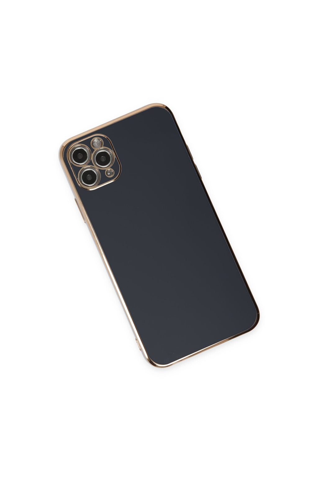 Apple iPhone 11 Pro Max Uyumlu Kılıf Volet Silikon - Siyah