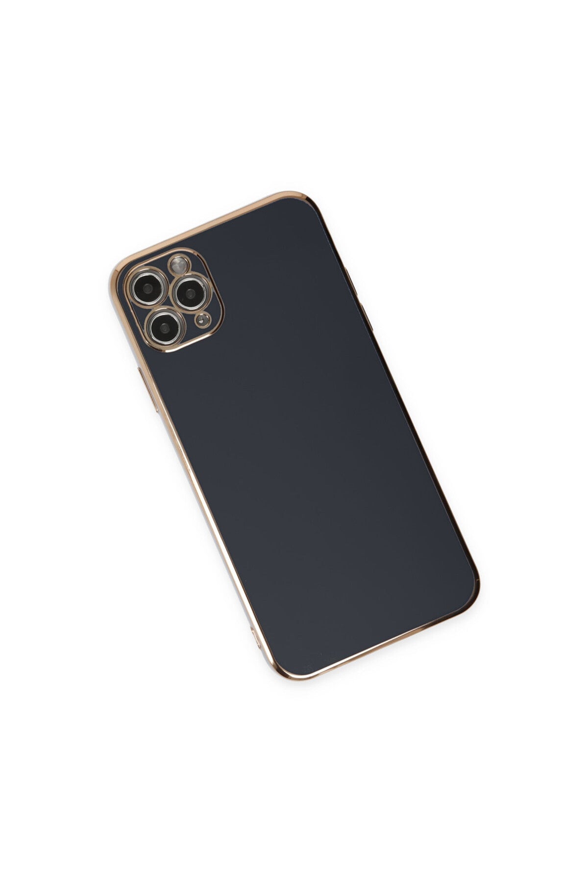 Apple iPhone 11 Pro Max Uyumlu Kılıf Volet Silikon - Siyah