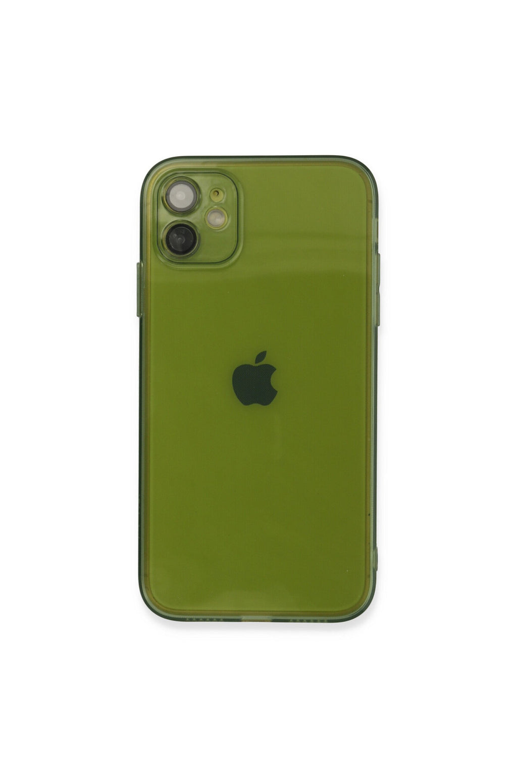 Apple iPhone 12 Uyumlu Kılıf Fly Lens Silikon - Yeşil