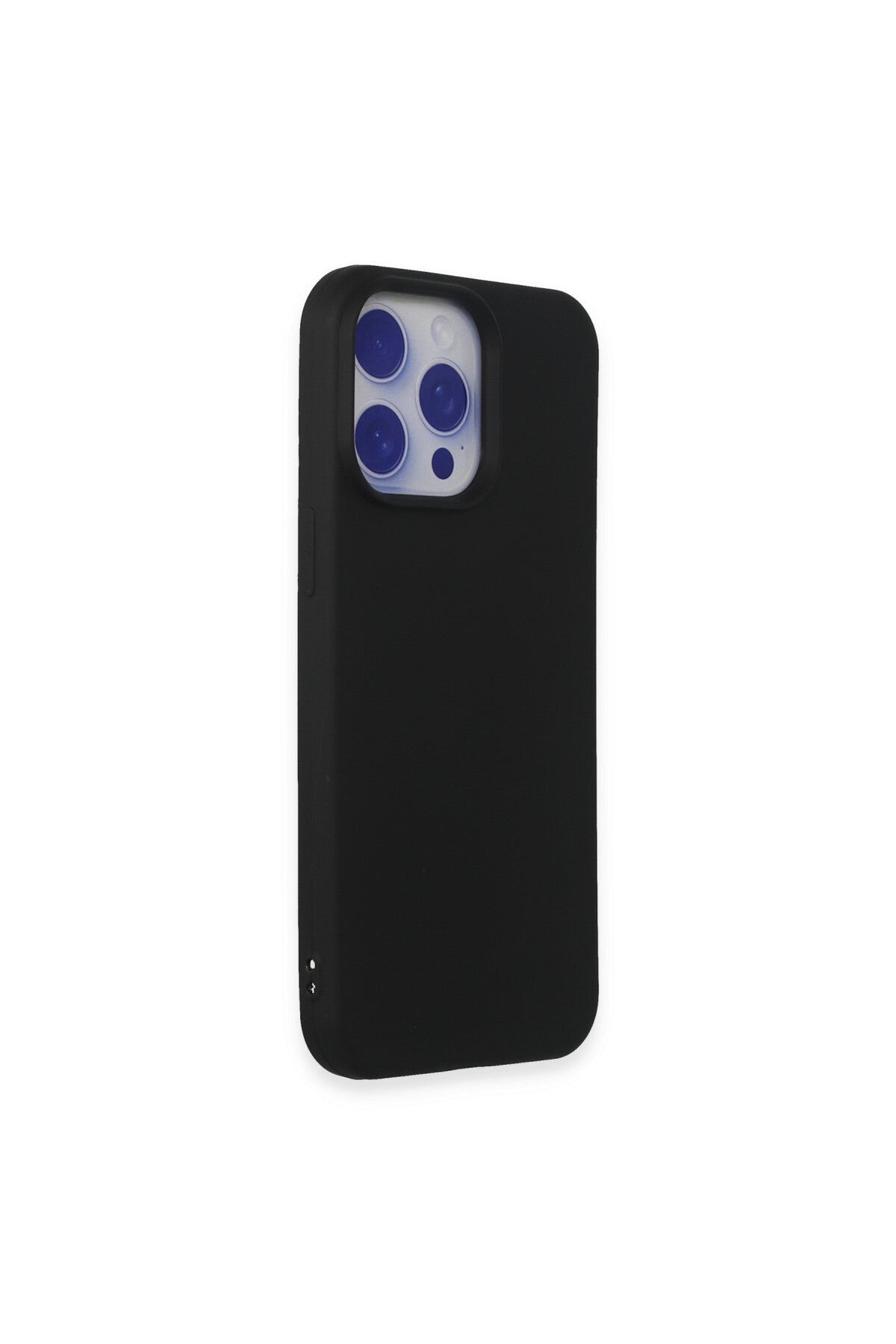 Apple iPhone 15 Pro Max Uyumlu Kılıf Nano içi Kadife Silikon - Siyah