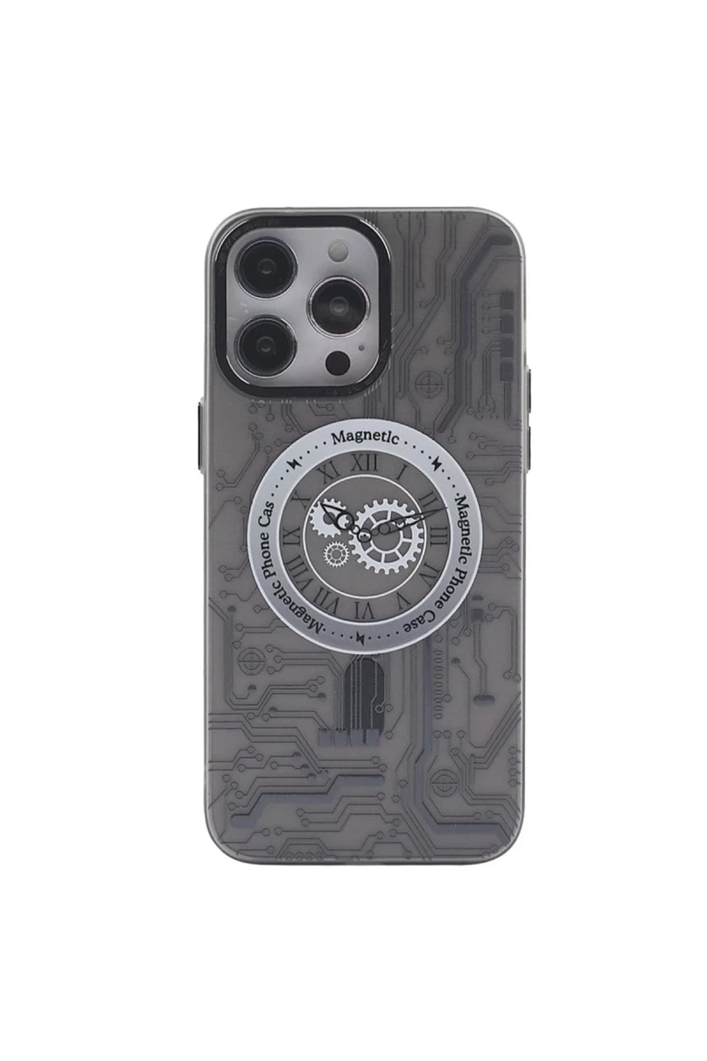 Apple iPhone 14 Pro Max Uyumlu Kılıf Apollo Magneticsafe Desenli Kapak - Apollo Siyah - 1