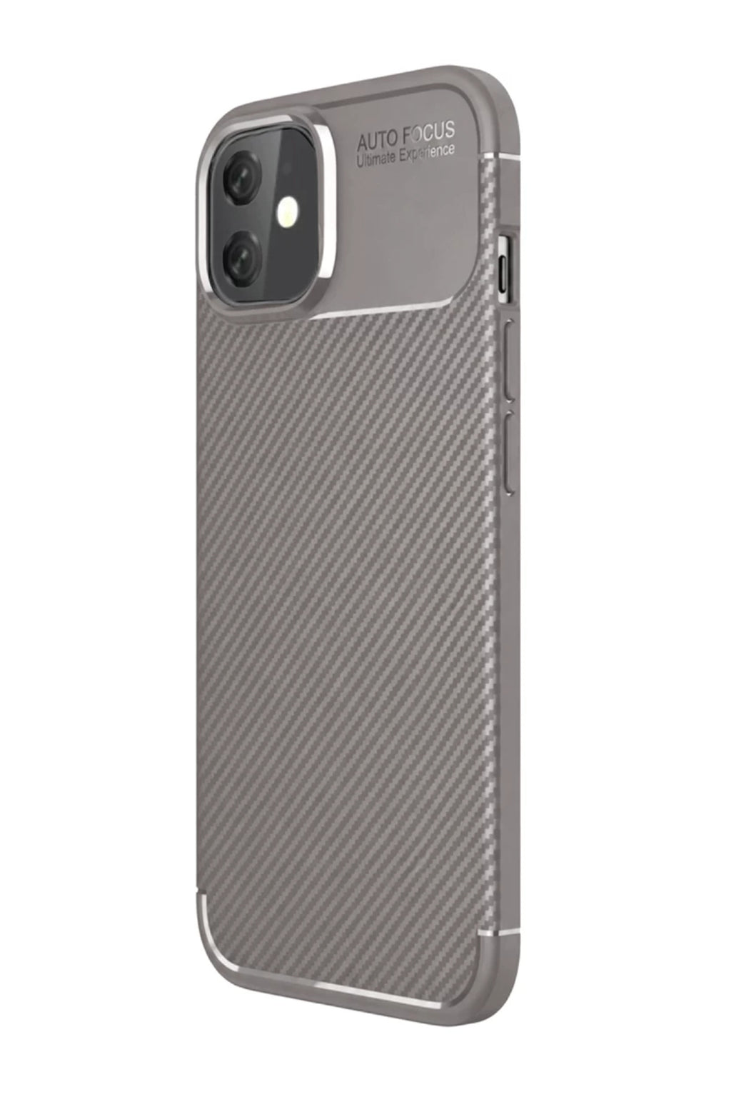 Apple iPhone 11 Uyumlu Kılıf Auto Focus Karbon Kapak - Gri