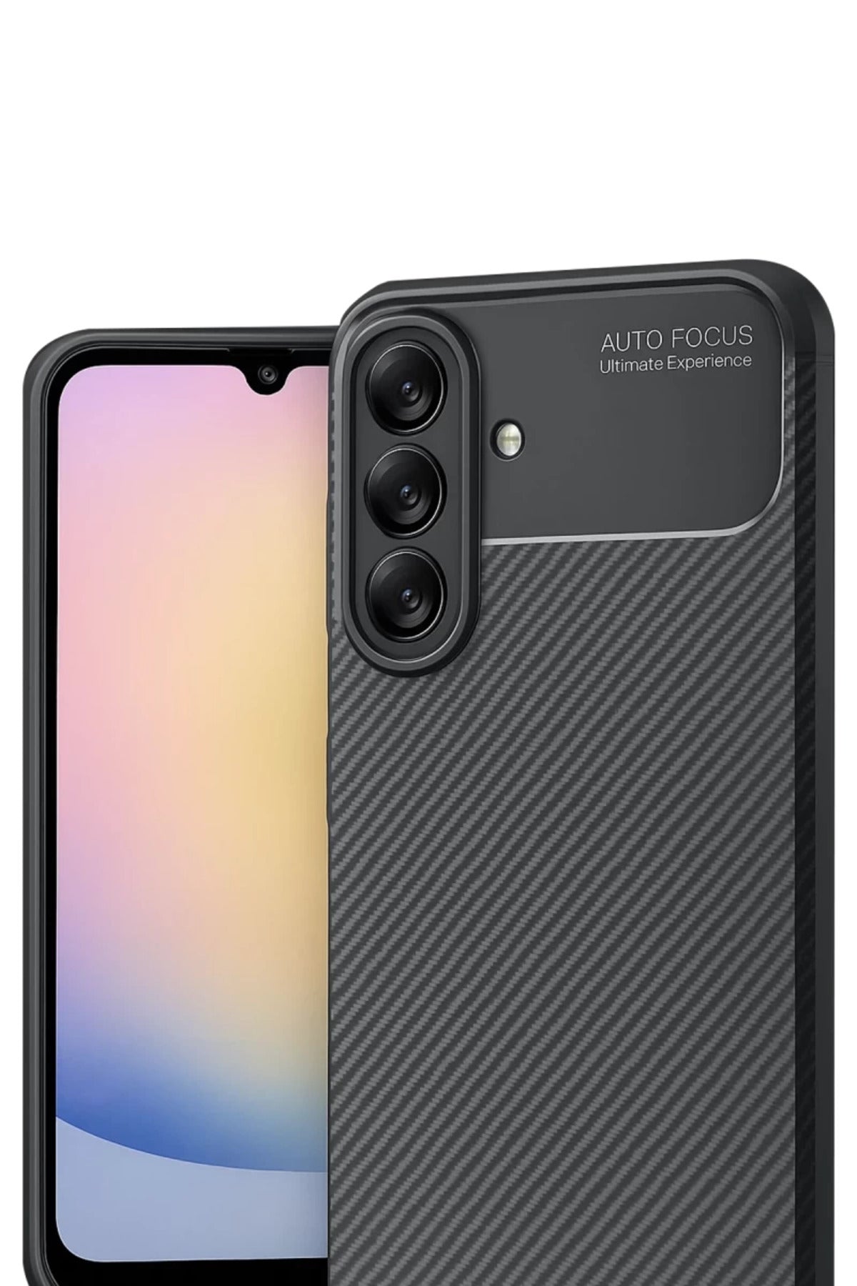 Samsung Galaxy A17 5G Uyumlu Auto Focus Karbon Kapak - Siyah