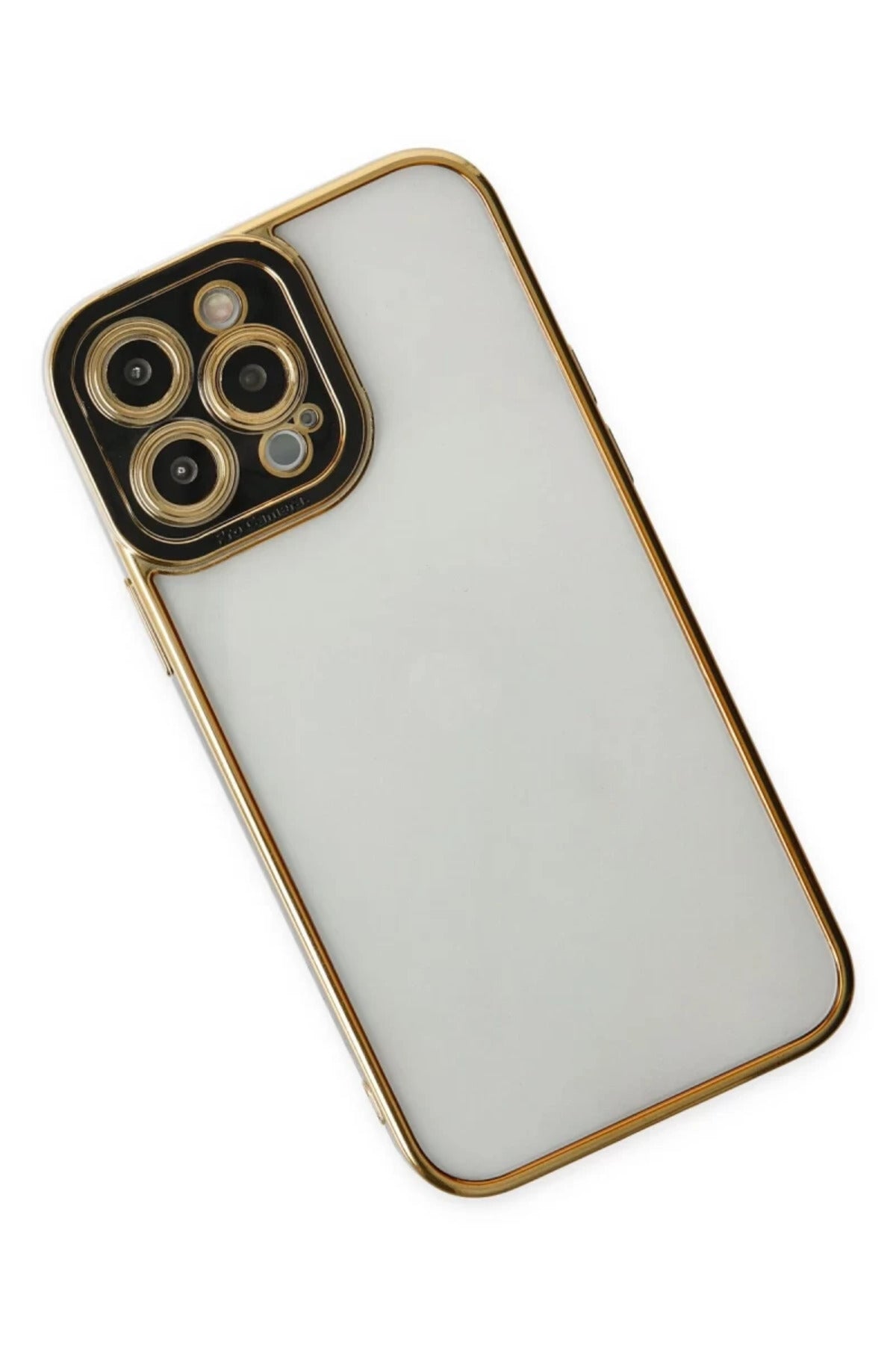 Apple iPhone 14 Pro Uyumlu Kılıf Liva Lens Silikon - Siyah