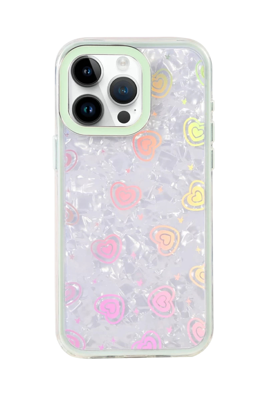 Apple iPhone 15 Pro Max Uyumlu Lumi Desenli Kapak - Yeşil