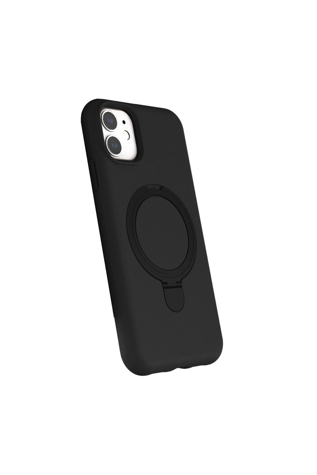 Apple iPhone 11 Uyumlu Regal Magsafe Standlı Kapak - Siyah