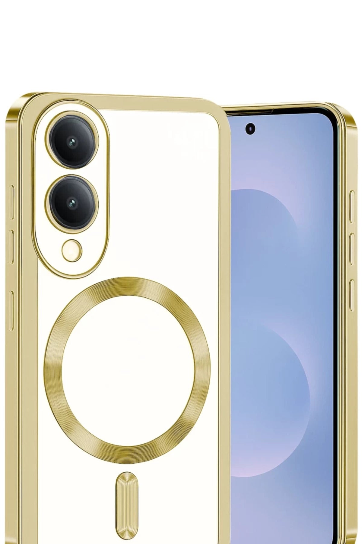 Samsung Galaxy S25 Uyumlu Edge Kross Magneticsafe Kapak - Gold