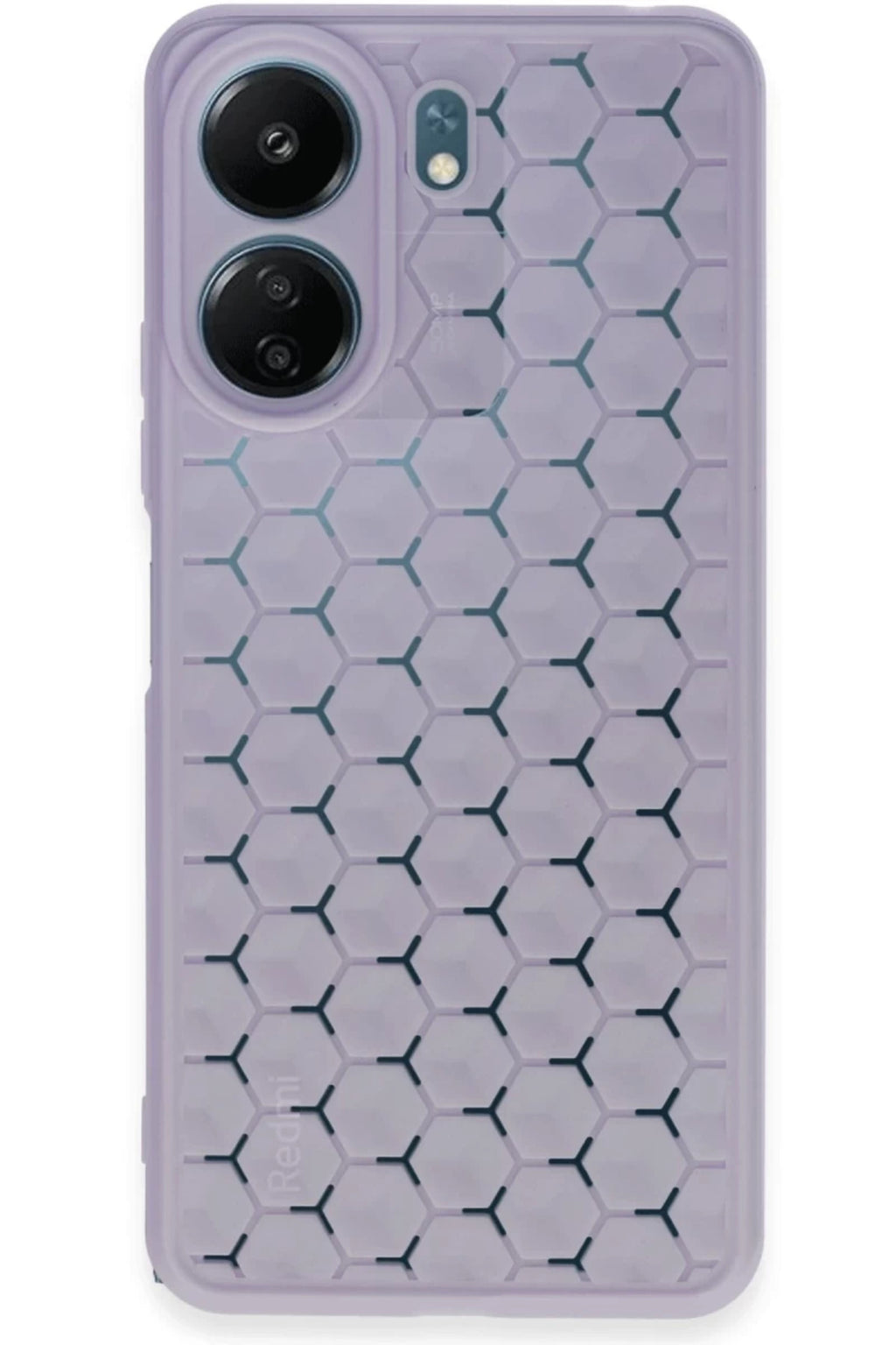 Xiaomi Redmi 13C Uyumlu Kılıf Petek Silikon Kapak - Lila