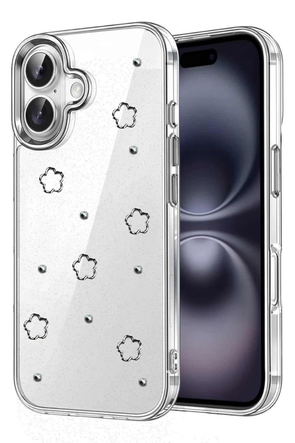 Apple iPhone 16 Uyumlu Fiyonk Desenli Kapak - Desen 2