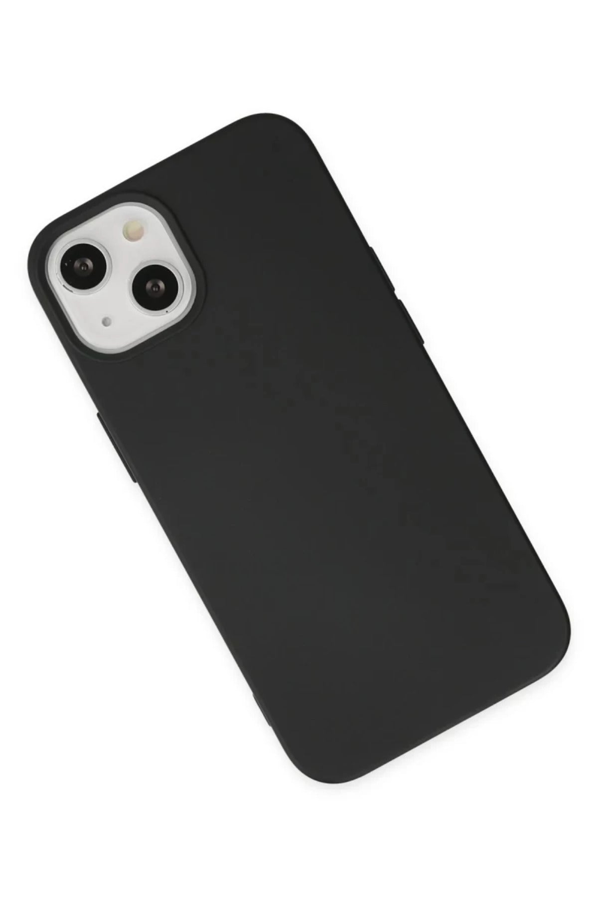 Apple iPhone 14 Plus Uyumlu Kılıf Nano içi Kadife Silikon - Siyah