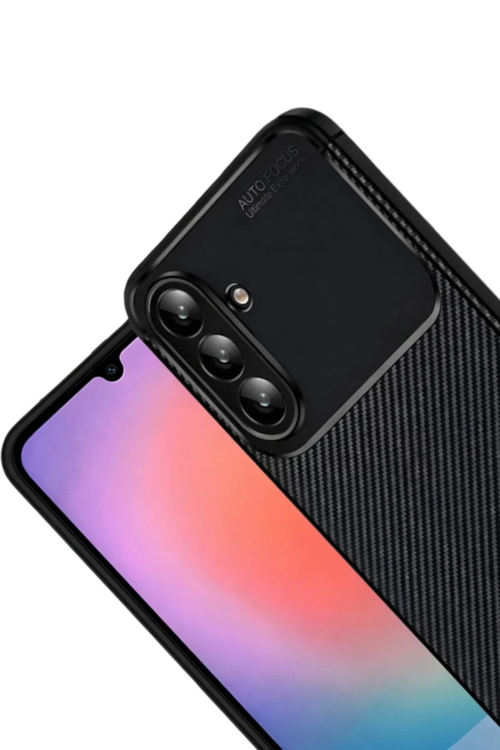 Samsung Galaxy A37 5G Uyumlu Auto Focus Karbon Kapak - Siyah