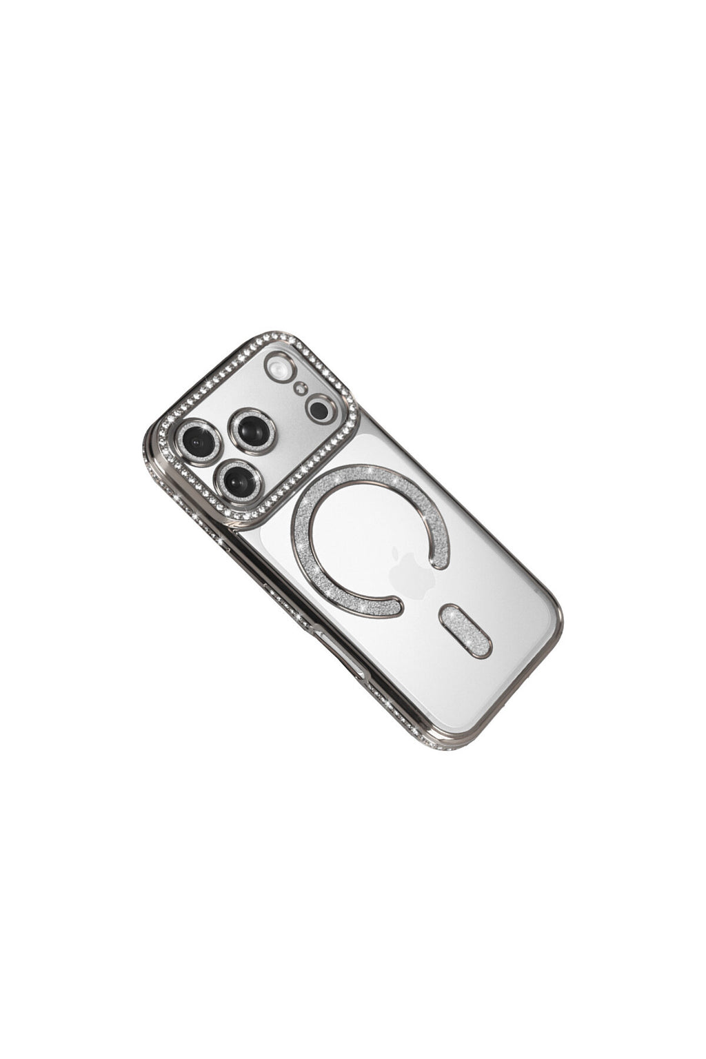 Apple iPhone 17 Pro Uyumlu Joke Simli Magneticsafe Kılıf - Gümüş