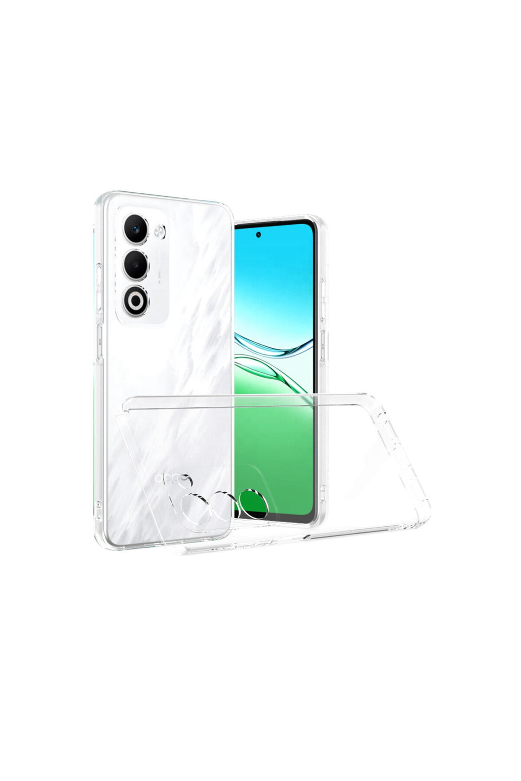 Oppo A5 4G Uyumlu Lüx Şeffaf Silikon - Şeffaf