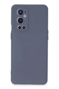 One Plus 9 Pro Kılıf Nano içi Kadife Silikon - Gri