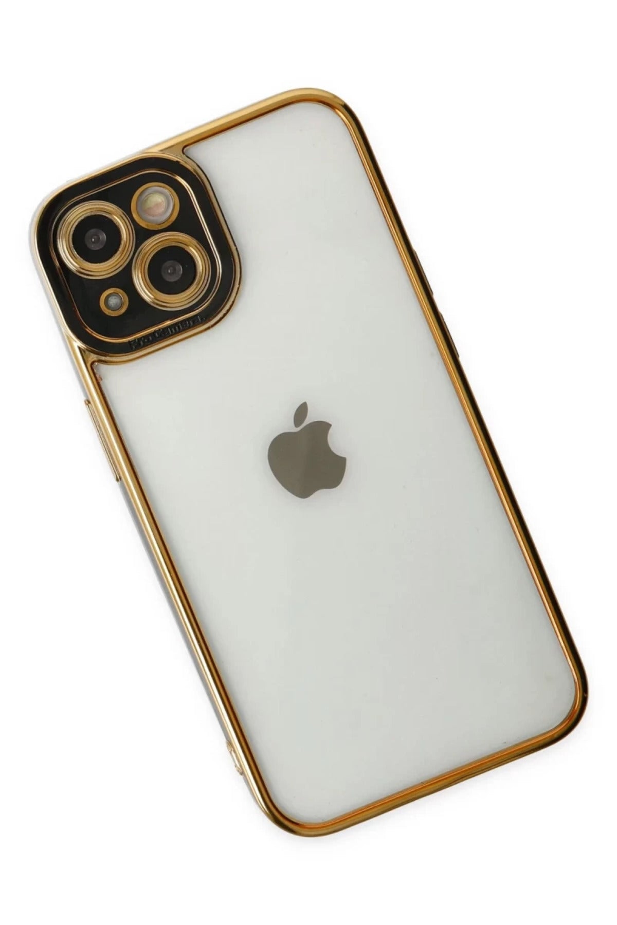 Apple iPhone 14 Plus Uyumlu Kılıf Liva Lens Silikon - Siyah