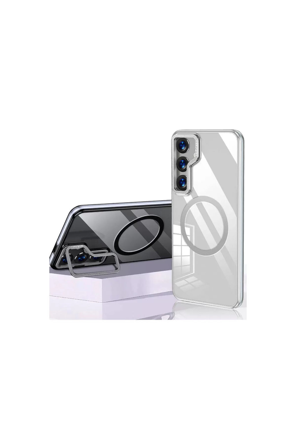 Joko Samsung Galaxy S24 Uyumlu Crystal Magsafe Kapak - Şeffaf