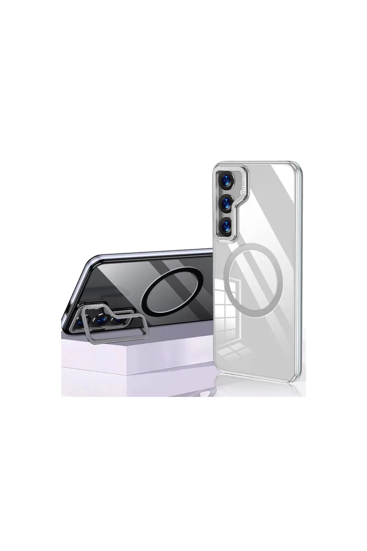Joko Samsung Galaxy S24 Uyumlu Crystal Magsafe Kapak - Şeffaf