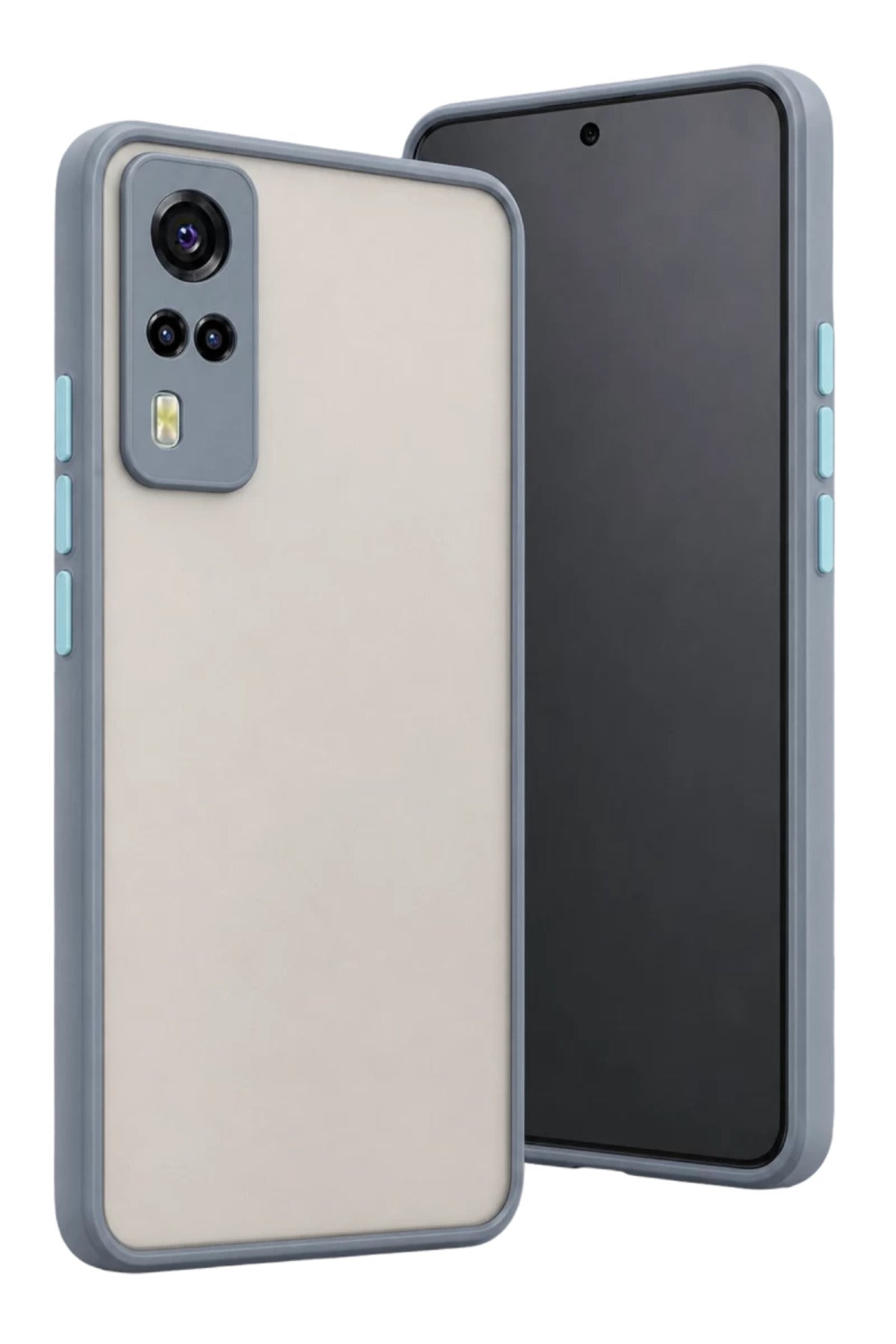 Vivo Y53S Uyumlu Kılıf Montreal Silikon Kapak - Gri